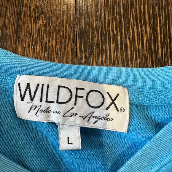 Sunday Sadness Baggy Beach Sweatshirt in Wonderland Blue - Picture 2 of 2